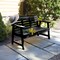 Highwood Usa 4ft Weatherly Garden Bench Outdoor Furniture for Patio, Backyard, Garden AD-BENW4-BKE - alternate 3